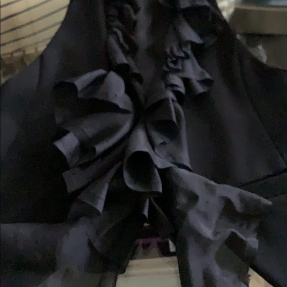 Elizabeth and James Black Dandy Vest w/silk Ruffle - Picture 5 of 8